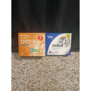 Memorex 5PK (sealed) + 5packDVD-R Office Depot 5X, 4.7GB, 120min  10Total